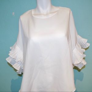 forever 21 white contemporary blouse